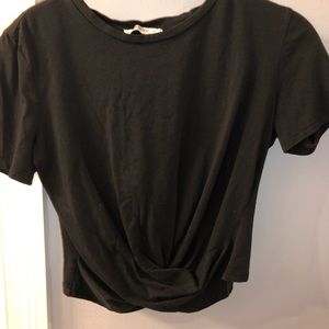 Black Zara crop top